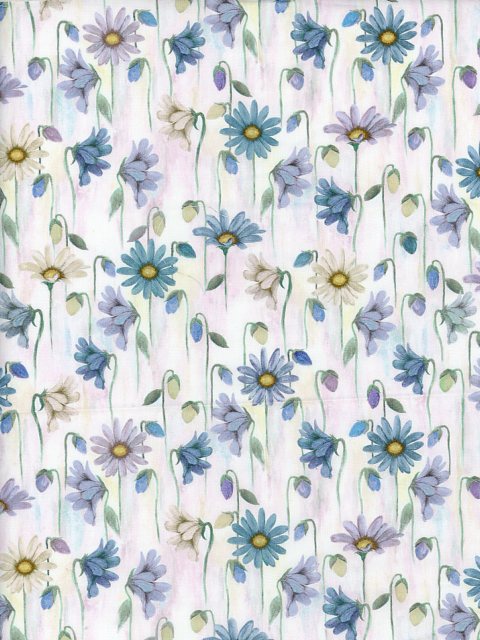 生地LIBERTY FABRICS イタリア製タナローン生地Petal Drops(ペタル・ドロップス )ブルー363J75925-26CU2026SS Ceramic Bloom