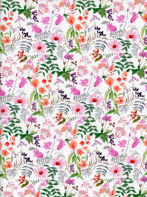 樂天商城 - 生地LIBERTY FABRICS LIBERTYイタリア製オーガニックタナローン生地Chartwell Blooms(チャートウェル・ブルームス)ピンク2026年春夏柄157J75908-26CU