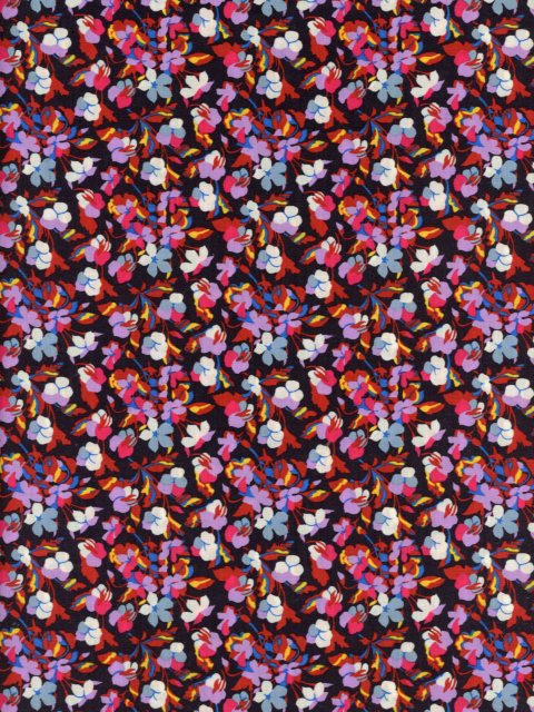 LIBERTY国産リバティカットクロスSarah(サラ）エターナル柄レッド＆ブラック3636002-AE