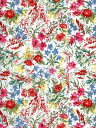 3LIBERTY国産リバティカットクロスAustralian Flower(オーストラリアンフラワー)3630078-ZE レッド