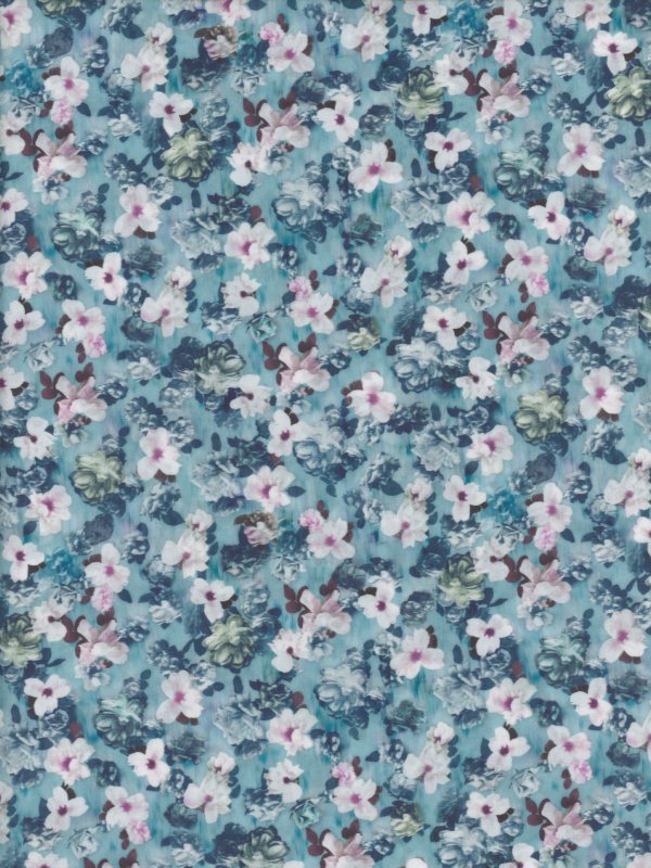 LIBERTYリバティプリンEncore(アンコール）ブルー国産2022年春夏柄3632150-22A