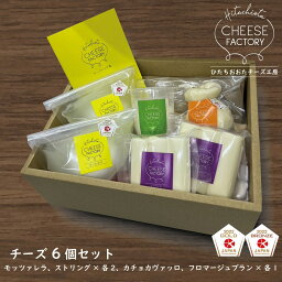 ひたちおおたチーズ工房 チーズ6個セット 詰合せ 食べ比べ お試し モッツァレラ カチョカヴァッロ ストリング フロマージュブラン