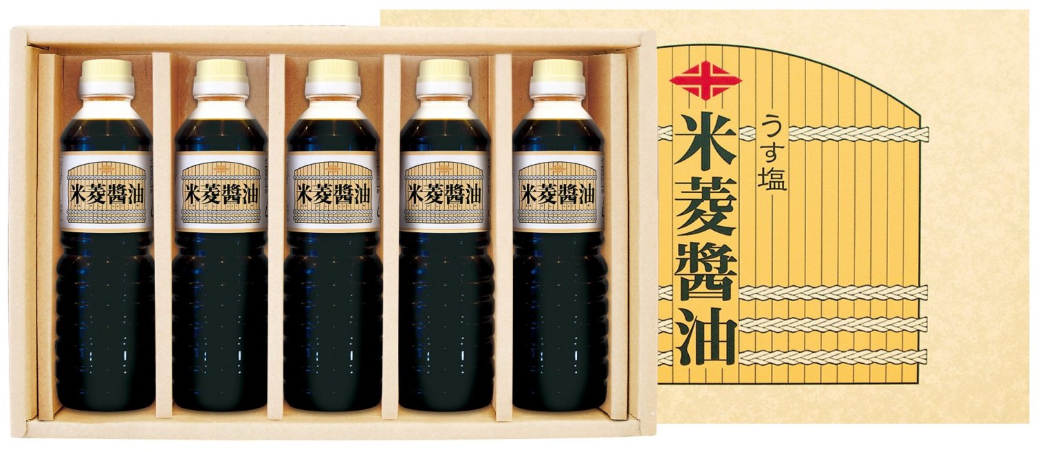 【茨城】「 常陸太田市 特産認証品 」 米菱醤油 500ml