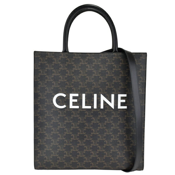 CELINE セリーヌ MEDIUM VERTICAL CABAS TOTE BAG/トリオンフ 総柄 トートバッグ A4サイズ可 194432CIM PVC 38OG
