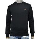 FRED PERRY フレッドペリー 刺繍ロゴ トレーナー M7535 S77 BLACK/SHADEDSTON