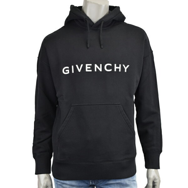 GIVENCHY ジバンシー LOGO HOODIE/ブランドロゴ アーキタイプ パーカー BMJ0HC3YAC 001