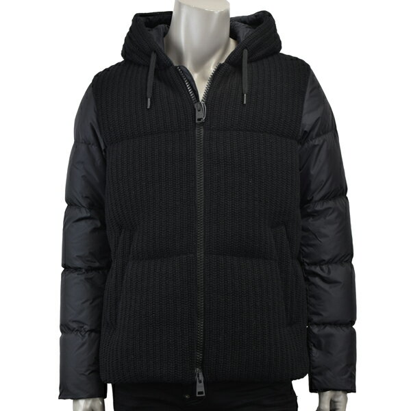 HERNO ヘルノ ナイロン×ニット 切り替え ダウンジャケット PI001198U 33423R 9300