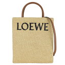 LOEWE ロエベ スタンダード A4 RAFFIA TOTE BAG/トートバッグ/ナチュラル×ブラック/A563R18X02 2165/