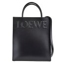 ロエベ トートバッグ レディース LOEWE ロエベ エンボス ロゴ スタンダード A4　トートバッグ/ブラック/A933R18X14 1100/