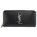 サンローラン 長財布 レディース SAINT LAURENT サンローランMONOGRAM ZIP AROUND WALLET/ラウンドファスナー長財布/MEN617415 0SX0E 1000