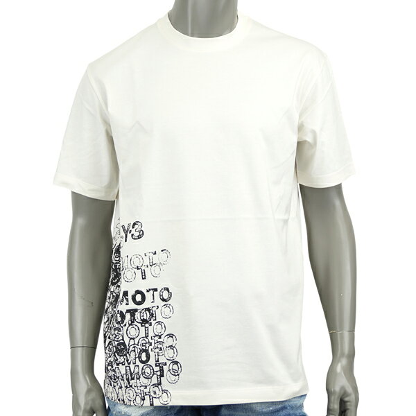 Rakuten - Y-3 ワイスリー GFX /グラフィック ロゴ Tシャツ KR2224 CHALK WHITE