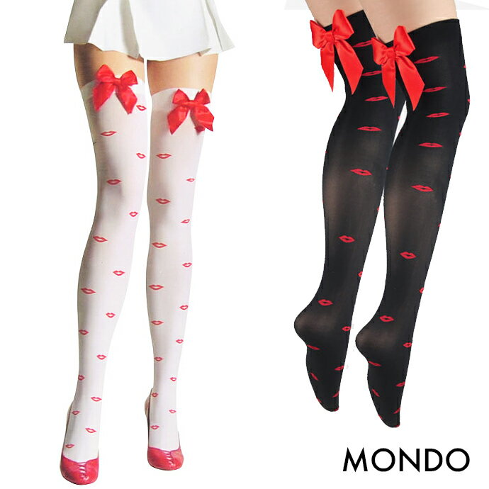 キスマーク !! 編タイツ セクシーランジェリー ブラック黒 ホワイト白 レッド赤 可愛い ハロウィン セクシー バニーガール フリル ニーハイ タイツ ボディコン クリスマス 忘年会 リボン ランジェリー