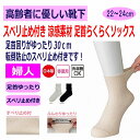 介護 靴下 レディース 婦人 用 22〜24cm すべり止め付き涼感素材ソックス 日本製 春 夏 涼しい