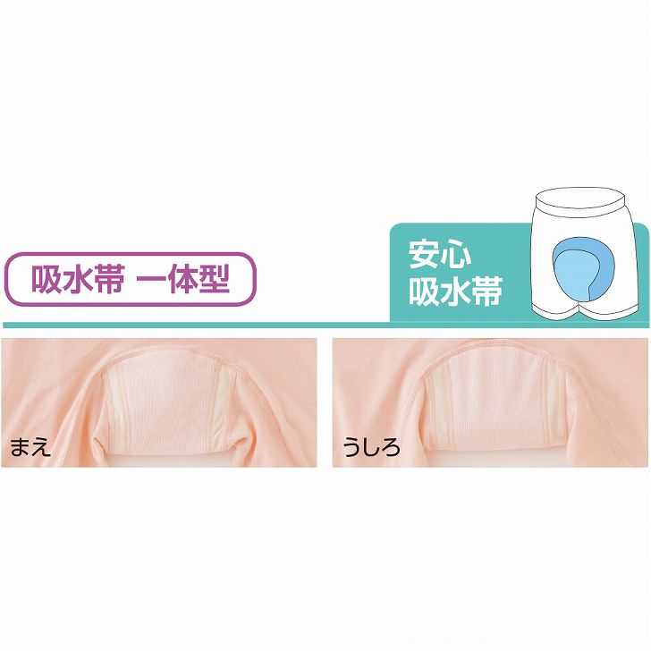 尿漏れパンツ 女性用 失禁ショーツ 失禁パンツ 吸水ショーツ 軽失禁 尿漏れ対策 吸水パッド 深履き 深ばき 日本製 抗菌防臭 婦人用 レディース シニア 高齢者 介護用 介護パンツ 入院 入所 M L LL 介護 下着 肌着 50cc 3