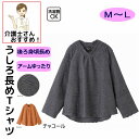 Tシャツ 後ろ長めTシャツ シニアファッション レディース 80代 春 夏 涼しい おしゃれ かわいい M L 長袖 身幅ゆったり のびのび 高齢者 女性 60...