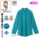 Tシャツ 後ろ長めTシャツ シニアファッション レディース 80代 春 夏 涼しい おしゃれ かわいい M~L 長袖 身幅ゆったり のびのび 高齢者 女性 60...