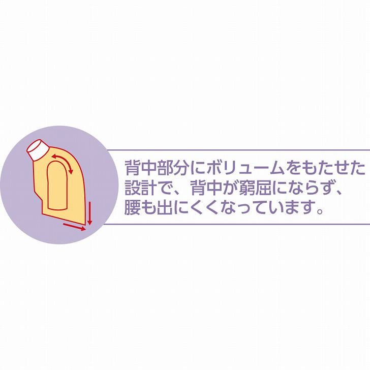 Tシャツ 7分袖 7分袖Tシャツ 半袖 長袖 介護 背中ゆったり着心地 M L 日本製 腰曲がり 後ろ身頃長め 腰曲がり体型 シニアファッション 70代 80代 90代 アクティブシニア 100歳 レディース 婦人 用 monet1-10004556 介護用品とシニアのお店 モネ サンプル画像2