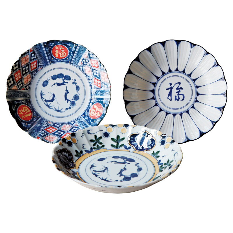 樂天商城 - 楽天スーパーSALE 10％OFF 言祝ぎ宴深皿3客揃「 内祝い お中元 御中元 御歳暮 出産内祝い ギフト 出産内祝 内祝 出産祝い 贈答品 お誕生日 お返し ギフト対応 ラッピング 母の日 」