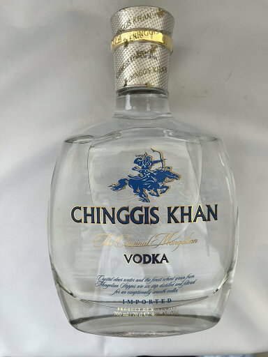酒 ウオッカ アルコール ボトル・チンギス (Chinggis Khan) 1ボトル / モンゴル ウオッカ 最高峰 700ml 40度 ギフト箱付き 送料無料 「 ギフト 引っ越し祝い 結婚祝い ギフト お酒 酒 ウオッカ プレゼント ホームパーティー 飲み会 最速発送 」