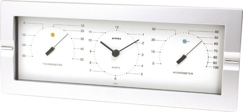 エンペックス セレニティ温度計・時計・湿度計 ASNC4046527|雑貨・ホビー・インテリア 雑貨 雑貨品