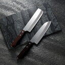 蜂屋作【高級ハガネ入包丁2点セット】・三徳包丁(刃渡16cm)・菜切り包丁(刃渡16cm)×各1「 送料無料 すごく よく 切れる ほうちょう ナイフ 万能包丁 ギフト ステンレス 結婚祝い 出産祝い 包丁セットプレゼント 右利き 左利き 家庭用 」
