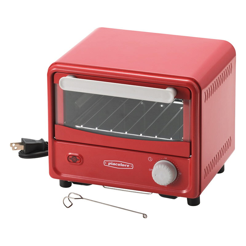 ピアコローレ ミニオーブントースター PCL-40W/R レッド キッチン用品 ギフト プレゼント 贈り物 内祝い お返し 結婚祝い 出産祝い 新築祝い 快気祝い 誕生日 母の日 父の日 敬老の日 お中元 お歳暮