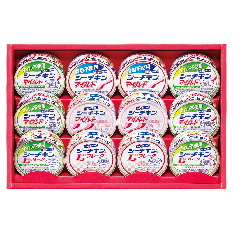 PRODUCT SPECIFICATIONS商品仕様ブランドはごろもフーズ商品名シーチキンギフト型番SET-30Bセット内容オイル不使用シーチキンマイルド(70g)×4、シーチキン(オイル不使用Lフレーク・食塩不使用マイルド・マイルド・Lフレーク)(各70g)×各2箱サイズ20.7×32.1×7cm賞味期間常温3年JANコード4902560435314商品説明素材やカタチ、製法によって、さまざまなおいしさが楽しめる『シーチキン』の詰め合わせです。