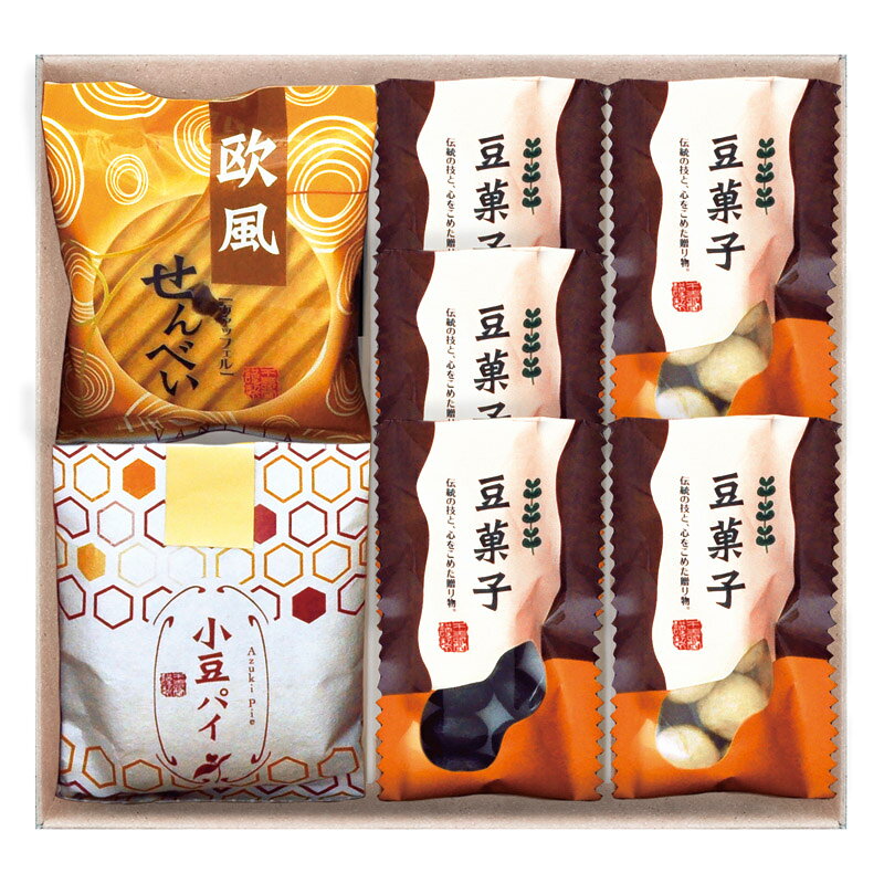 PRODUCT SPECIFICATIONS商品仕様商品名小豆パイ・欧風せんべい和菓子詰合せ型番DW-15Rセット内容セット内容/豆菓子竹炭×3、豆菓子きなこ×2、小豆パイ・欧風せんべい×各1箱サイズ20.5×23×5.5cm賞味期間常温100日アレルゲン卵・乳・小麦・落花生JANコード4983740110146商品説明小豆パイ、バニラヴァッフェル、2種類のコーティングした豆菓子の詰合せ。家族で楽しめるセットにしました。