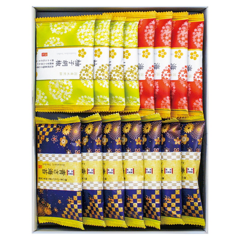 PRODUCT SPECIFICATIONS商品仕様ブランド金澤兼六製菓商品名おいしさいろいろ型番RGN-10セット内容セット内容/青さ海苔煎餅×7、柚子胡椒煎餅・海老カレー煎餅×各4箱サイズ26×19×7.5cm賞味期間常温6ヶ月アレルゲン乳・えびJANコード4932123118842商品説明国産米100%にこだわりました。定番のサクッとソフトなサラダ煎餅、程良い甘さのざらめ煎餅、磯の香味広がる青のりしょうゆの詰合せです。