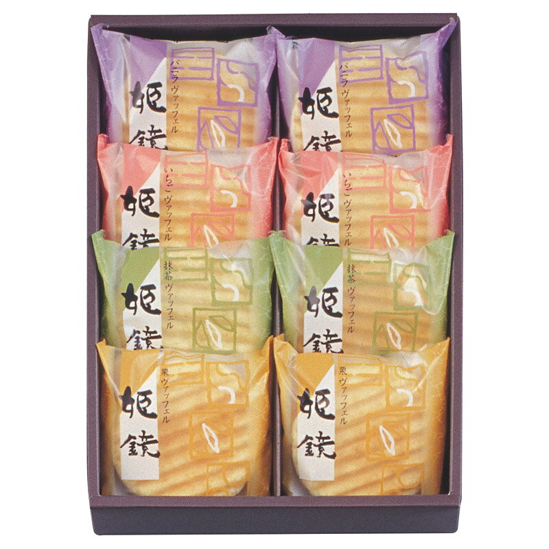 PRODUCT SPECIFICATIONS商品仕様ブランド河内駿河屋商品名姫鏡型番KI-10セット内容セット内容/姫鏡(バニラ・いちご・抹茶・栗)(各23g)×各2箱サイズ26.5×20×5.5cm賞味期間常温6ヶ月アレルゲン卵・乳・小麦JANコード4972111062023