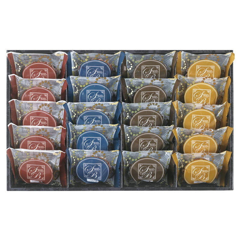 PRODUCT SPECIFICATIONS商品仕様商品名スイートバスケット 焼き菓子詰合せ型番SB-EOセット内容セット内容/マドレーヌ(メープル・ミルク・アップル・チョコ)×各5箱サイズ28.5×45.5×6cm賞味期間4ヶ月アレルゲン卵・乳・小麦JANコード4951648018383商品説明厳選された国産牛乳と国産小麦粉を使用し、素材を風味豊かに焼き上げ、しっとりとした食感のマドレーヌ。メープル、ミルク、アップル、チョコの4種の味をお楽しみ頂ける詰合せです。