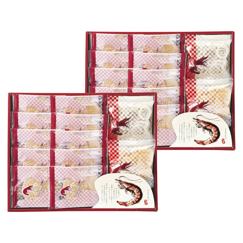 PRODUCT SPECIFICATIONS商品仕様商品名華優雅 えびせんギフト型番EYG-HRセット内容セット内容/赤えびせんべい(1枚)×20、えびせん(うず巻・えび松風)(各10g)×各2箱サイズ26.5×33×8.6cm賞味期間常温1年アレルゲン小麦・えびJANコード4904963425145商品説明赤えびを使用し焼き上げた、ヘルシー志向のノンフライ製法のおせんべい。二度焼き製法で優しい食感に作ったうず巻・えび松風。えびせんべいの原料として最適な海老を使用しこだわりの製法で仕上げました。