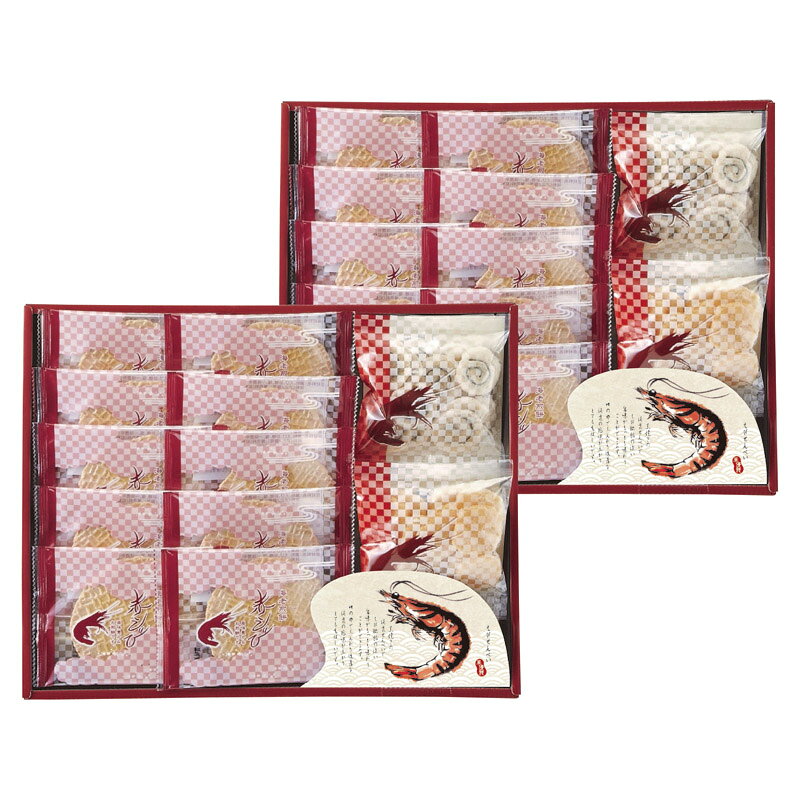 PRODUCT SPECIFICATIONS商品仕様商品名華優雅 えびせんギフト型番EYG-HRセット内容赤えびせんべい(1枚)×20、えびせん(うず巻・えび松風)(各10g)×各2箱サイズ26.5×33×8.6cm賞味期間常温1年アレルゲン小麦・えびJANコード4904963425145商品説明赤えびを使用し焼き上げた、ヘルシー志向のノンフライ製法のおせんべい。二度焼き製法で優しい食感に作ったうず巻・えび松風。えびせんべいの原料として最適な海老を使用しこだわりの製法で仕上げました。