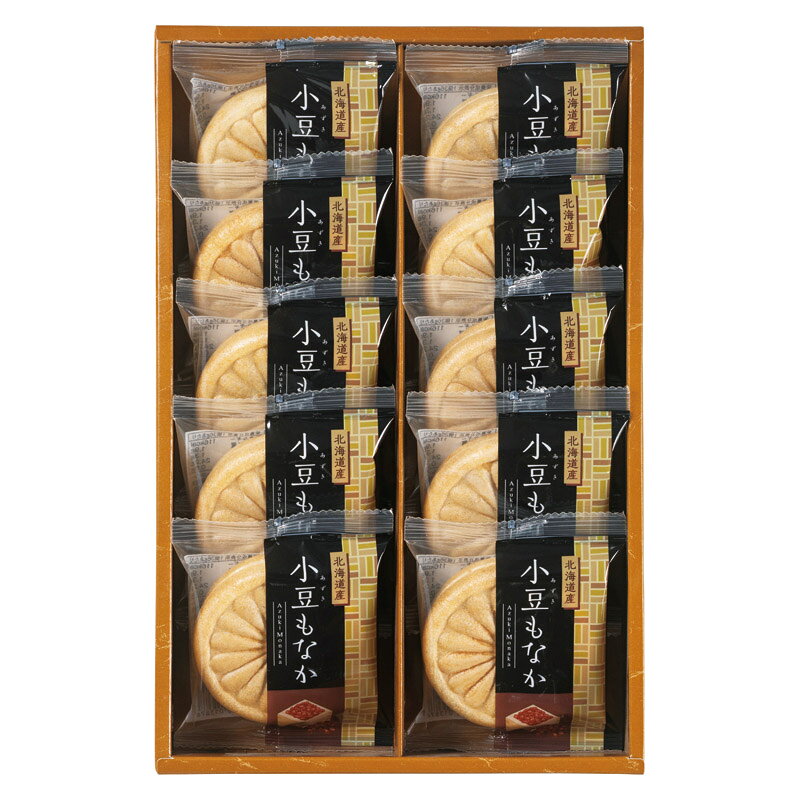 PRODUCT SPECIFICATIONS商品仕様商品名北海道小豆もなか詰合せ型番AZM-BEセット内容北海道小豆もなか×10箱サイズ29.5×19.5×4.5cm賞味期間常温4ヶ月JANコード4951648018246商品説明北海道産小豆を100%使用したあずきもなか。粒の大きさや色の鮮やかさが特徴です。 大粒で光沢のある小豆は、見た目にも美しく、餡子にした際の風味も格別です。 豊かな土壌と適度な水分が小豆の成長を促し、しっかりとした粒の北海道小豆粒餡100%使用のもなかです。