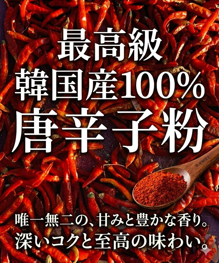 韓国産 100％ 唐辛子粉 「 キムチ用 粗びき 500g 」 忠清北道産（チュンチョンブク...