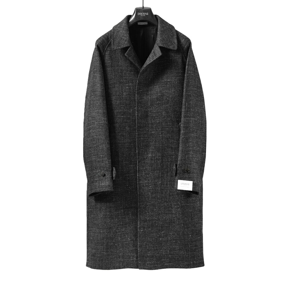 COATS 最高級 COATS MILANO ネイビー ツイード チェスターコート