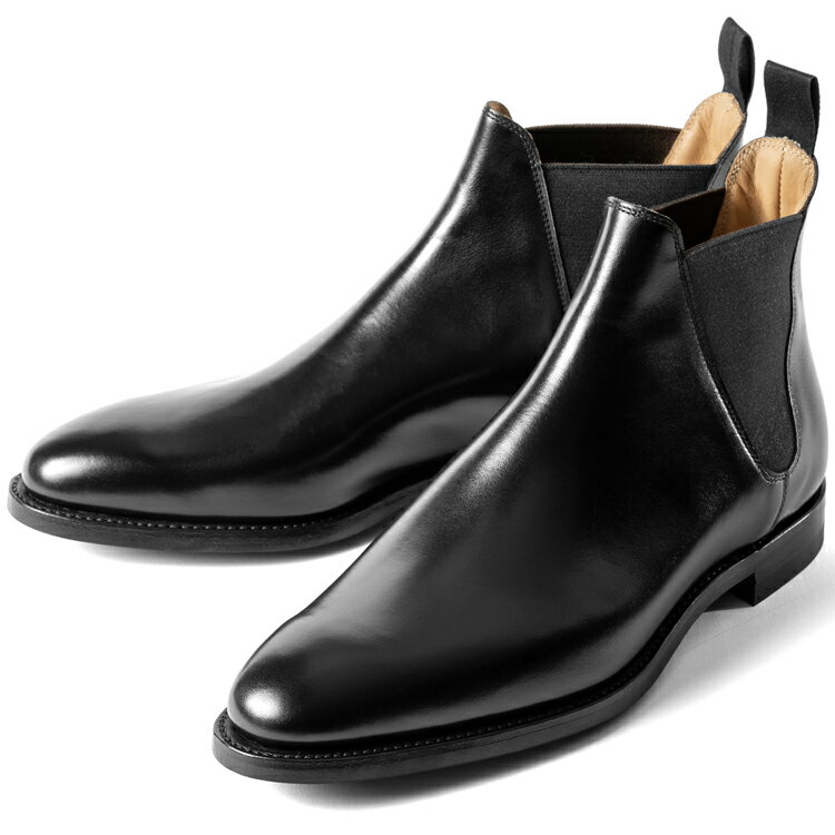 åȡ硼 CROCKETT&JONES ɥ֡ CHELSEA-8  ֥å BLACK LAST341 E  ֡ ܳ ӥͥ ꥢ ɥ  ֥饦 硼ȥ֡ ֥