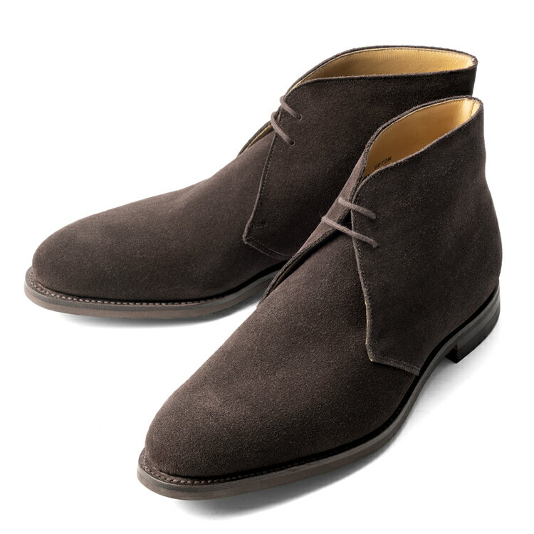 クロケット＆ジョーンズ CROCKETT&JONES チャッカブーツ UPTON スエード ダークブラウン Dark Oak Suede LAST379 E メンズ ブーツ 本革 ビジネス イタリア チャッカ 茶 ブラウン ショートブーツ ブランド