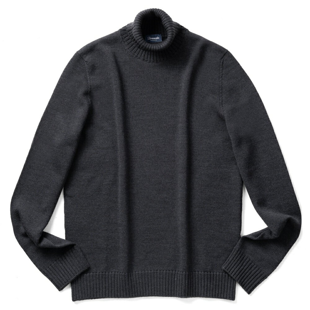 [新品] Drumohr ドルモア 8G タートルネック チャコール 楽天市場】タートルネック（ブランドドルモア）の通販
