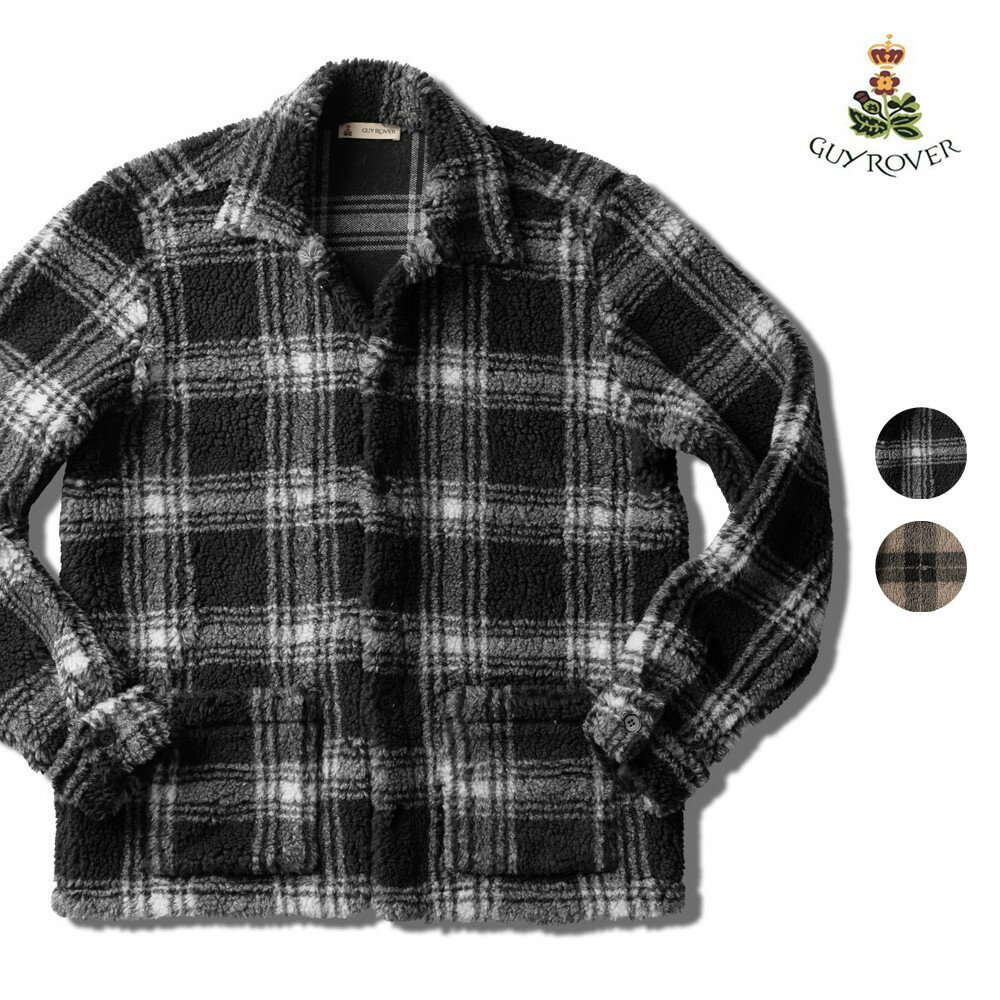 【楽天スーパーSALE】ギローバー GUY ROVER カバーオール シャツジャケット 3590GR401 552706 25AW 秋 冬 アクリル ボア ブル...