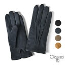 グローブス　手袋（メンズ） グローブス GLOVES 手袋 スエード グローブ CA060S ブラック ダークブルー ココア ブラウン【ゆうパケット対応】 革 レザー メンズ ブランド 防寒 冬小物 プレゼント