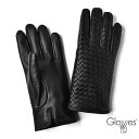 グローブス GLOVES 手袋 イントレッチオ ブラック CA1662 【ゆうパケット対応】 革 レザー メンズ ブランド 防寒 冬小物 プレゼント