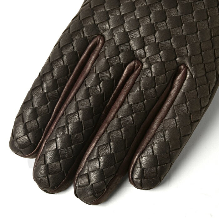 グローブス GLOVES 手袋 イントレッチオ カラー切替 ダークブラウン×ブラウン CA1662 【本革 グローブ メンズ】【ネコポス対応】