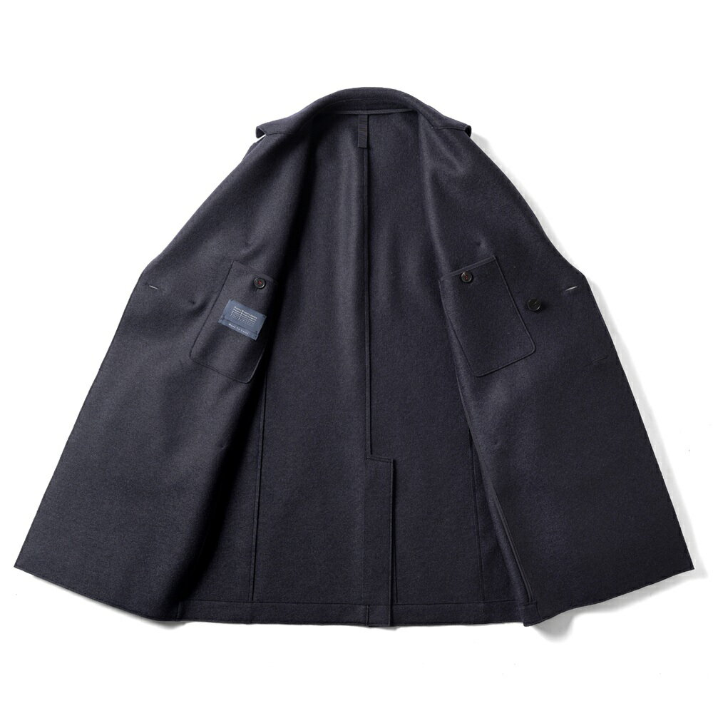 ハリスワーフロンドン HARRIS WHARF LONDON CC9143MLK ピーコート ダブルブレスト 25秋冬 ネイビー ウール プレストウール カジュアル ビジネス カジュアル シンプル メンズ コート アウター ストレッチ イギリス 秋 冬 ゆったり 大きいサイズ オーバーサイズ