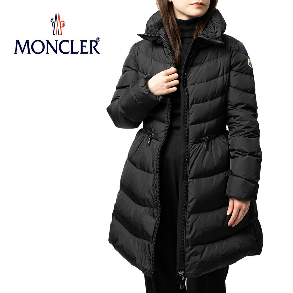 モンクレール MONCLER ダウンコート MIRIELON ミリエロン ブラック ダウンジャケット 中綿ダウン 秋冬 レディース アウター ナイロン ワッペン インポート ブランド ダウン 軽い 暖かい ロング サイズ size 1 2 3 大きいサイズ 送料無料