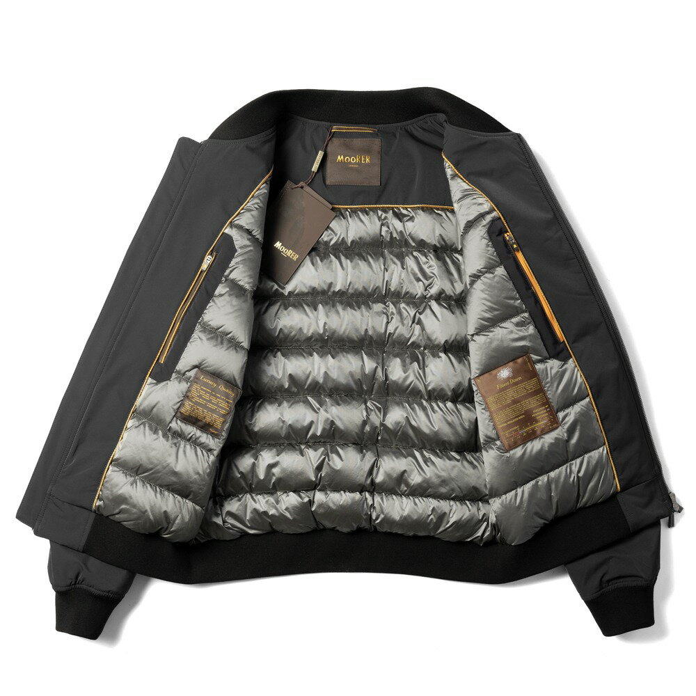 ムーレー MOORER ボンバージャケット ダウン BADOERI-D6 MA-1 ma-1 ダウンジャケット NERO ブラック 黒 DARK BLUE ネイビー メンズアウター MA1 ブルゾン メンズ ダウンジャケット ブランド ミリタリー アウター メンズアウター 冬 イタリア ブランド 秋冬 おしゃれ