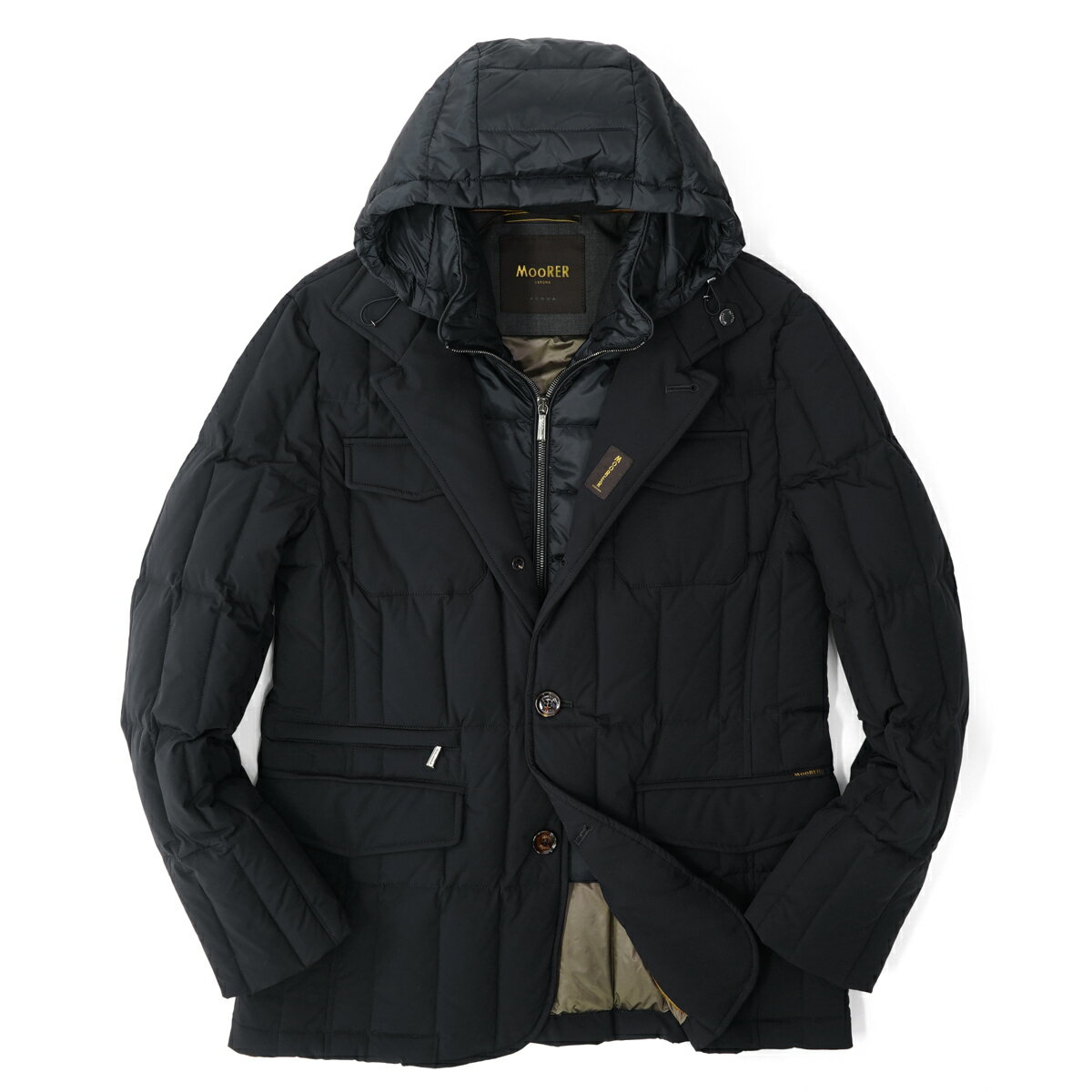 【クリアランス】ムーレー MOORER ダウンジャケット FRANCESCO-KNS ネイビー 20AW【イタリア メンズ ダウン】
