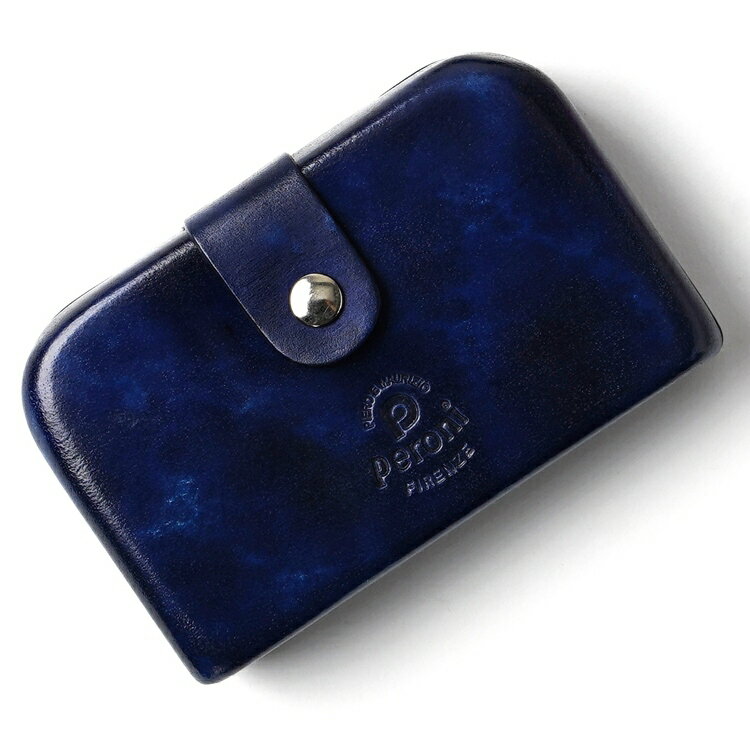 ペローニ PERONI FIRENZE ミニ財布 / ミニウォレット 改良コインケース BRIAR NAVY ネイビー コインケース / カードケース / 札入れ 革 メンズ レディース イタリアンレザー 小さめ財布 ミニマム ブランド財布 小さい財布 女性 男性 ブランド GIRAMONDO（ジラモンド）