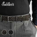 サドラーズ Saddler's スエードメッシュベルト 【3.0cm幅】 G256 ブラック ダークブラウン メンズ ベルト ビジネス カジュアル イタリア スラックス 本革 レザーベルト 革ベルト イントレ スエード 大人 男性 ギフト プレゼント 誕生日