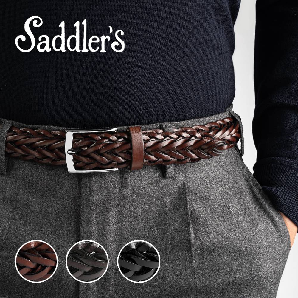 メッシュベルト サドラーズ Saddler's カーフメッシュベルト 【3.5cm幅】 G76 ブラック ダークブラウン ブラウン メンズ ベルト ビジネス イタリア メッシュベルトメンズ メッシュベルト ビジネスベルト 黒ベルト 高級感 メンズベルト レザーベルト ブランドベルト 革ベルト 牛革 ブランド